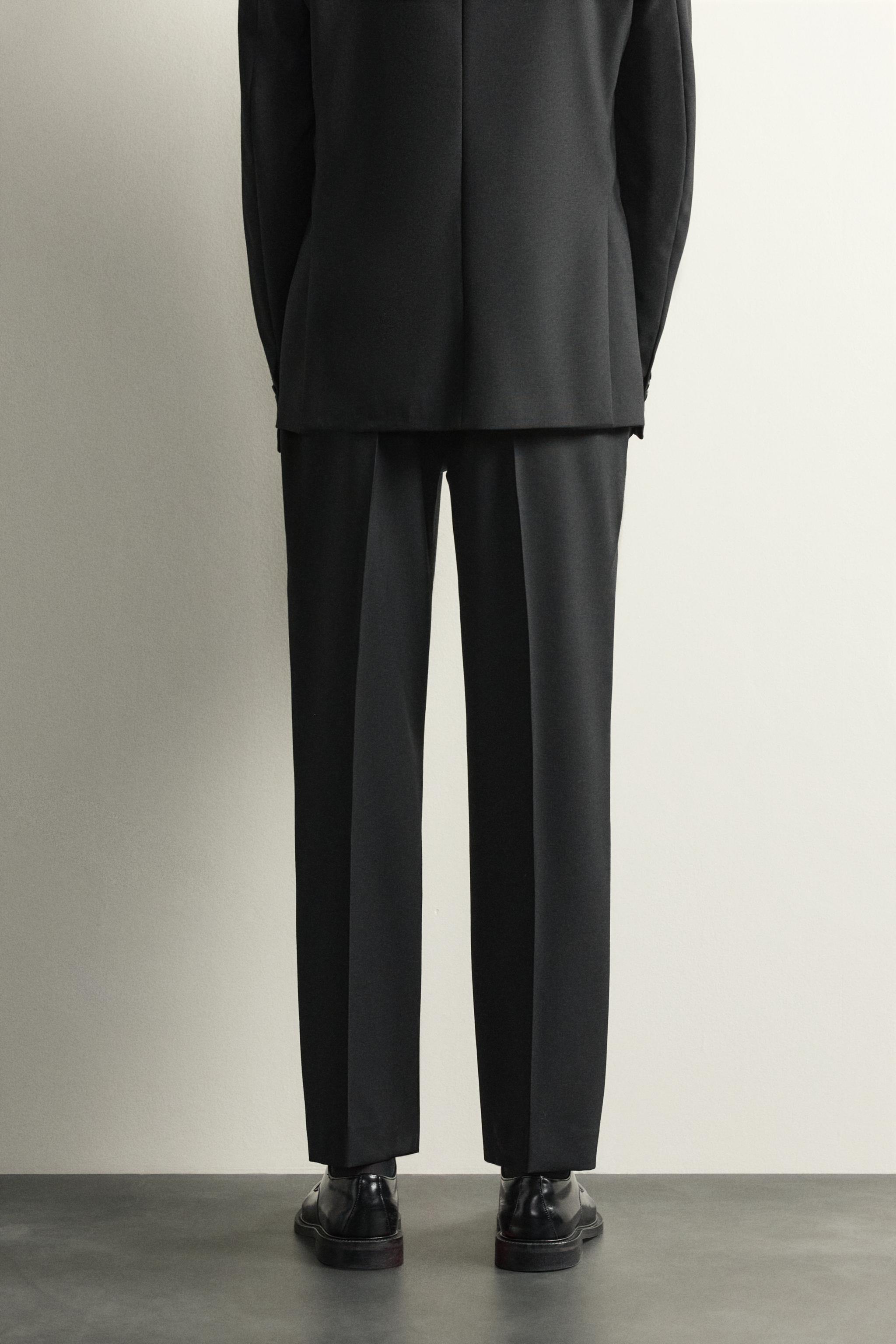 100% WOOL SUIT PANTS
